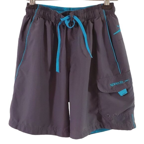 Speedo Men’s Mesh Lined Drawstring Swim Trunks Board Shorts W/ Pockets - Small - Picture 11 of 15